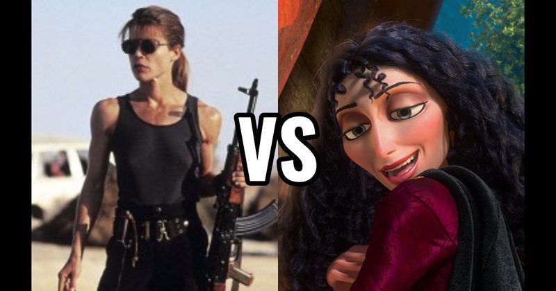 MOTHER GOTHEL (TANGLED) vs. Sarah Connor (Terminator / T2)