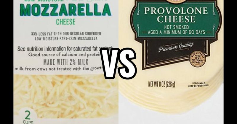 Mozzarella Cheese vs. Provolone Cheese