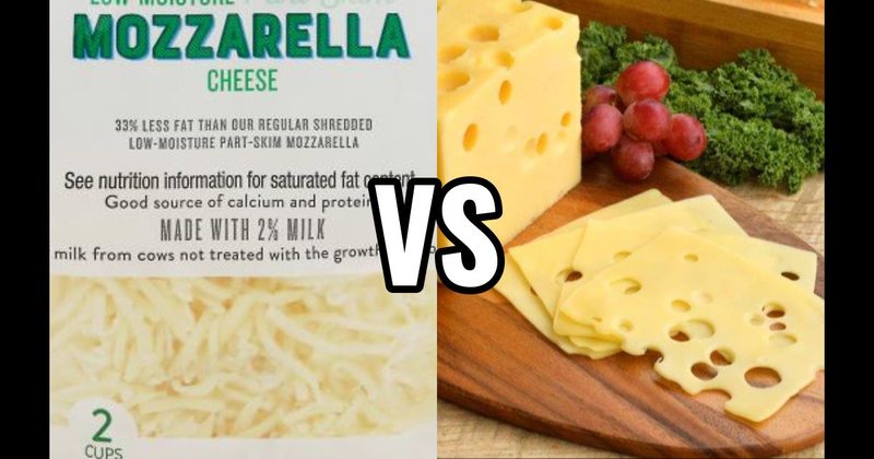 Mozzarella Cheese vs. Swiss Cheese