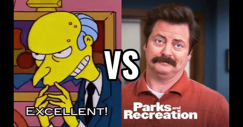 Mr. Burns (The Simpsons) vs. Ron Swanson (Parks and Recreation)