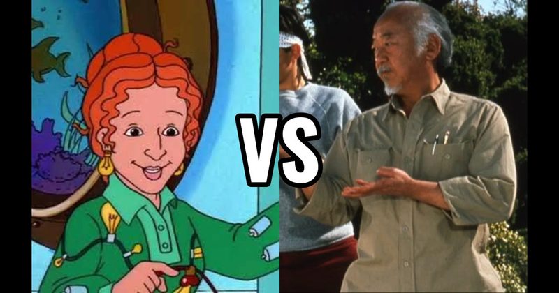 Mr. Miyagi (The Karate Kid) vs. Ms. Frizzle (The Magic School Bus)