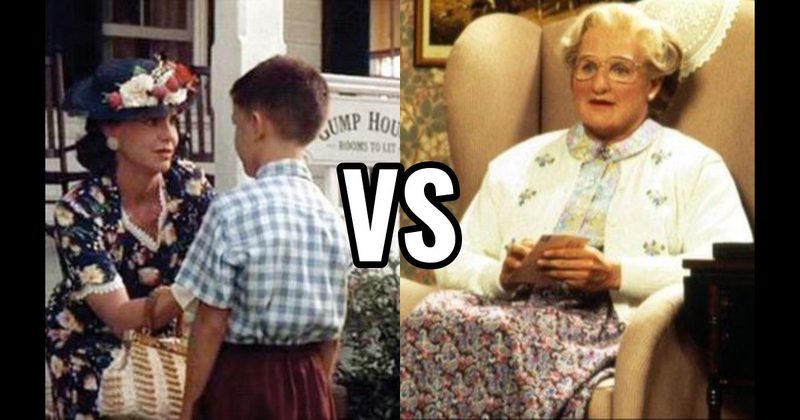 MRS. DOUBTFIRE (MRS. DOUBTFIRE) vs. MRS. GUMP (FORREST GUMP)