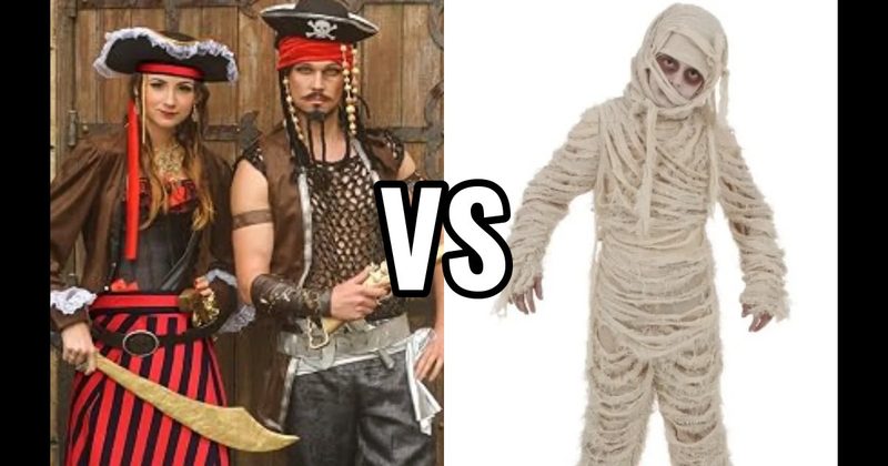 Mummy Costume vs. Pirate Costume