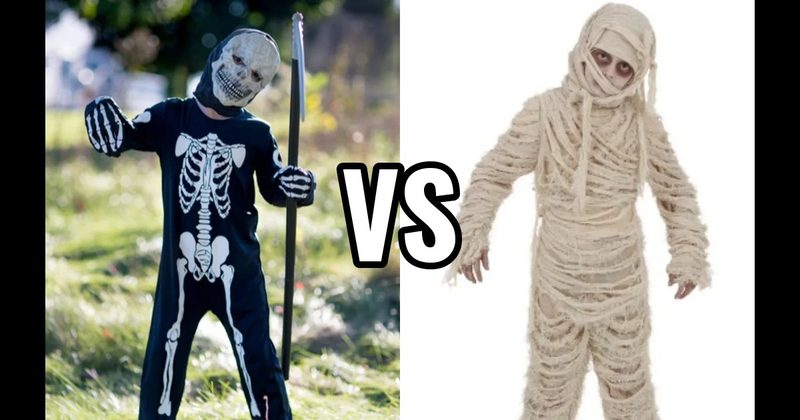 Mummy Costume vs. Skeleton Costume