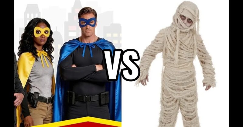 Mummy Costume vs. Superhero Costume