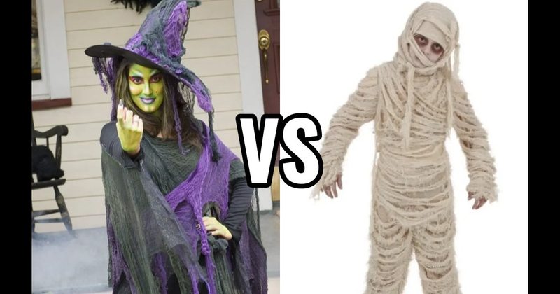 Mummy Costume vs. Witch Costume