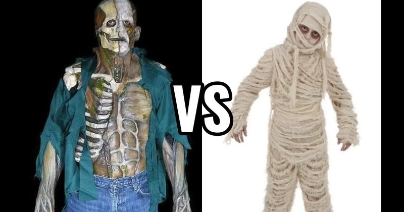 Mummy Costume vs. Zombie Costume