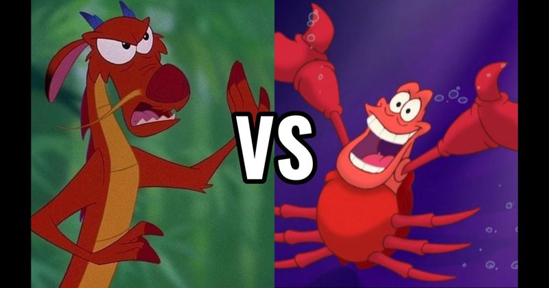 Mushu (Mulan) vs. Sebastian (Little Mermaid)