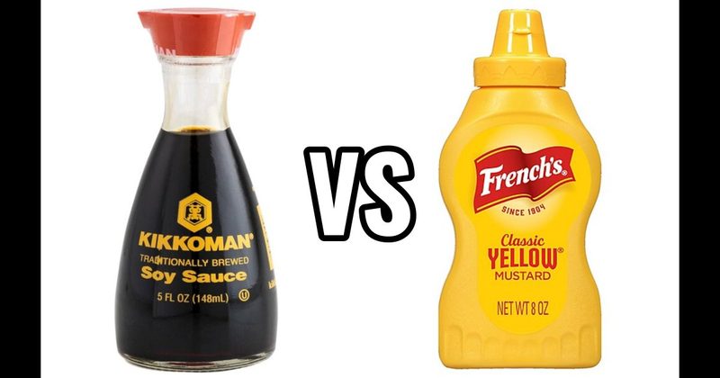 Mustard vs. Soy Sauce