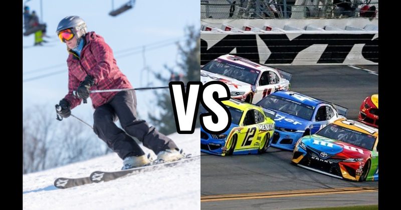 NASCAR vs. Skiing