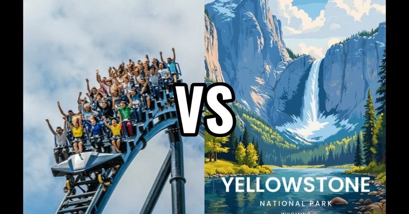 National Park Adventure vs. Theme Park Trip