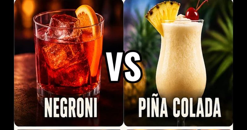 Negroni vs. Piña Colada
