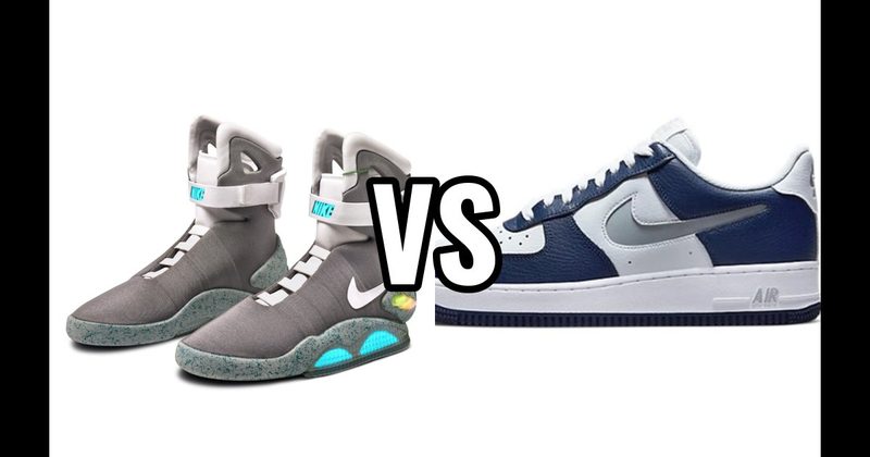 Nike Air Force 1 vs. Nike MAG (Back to the Future)