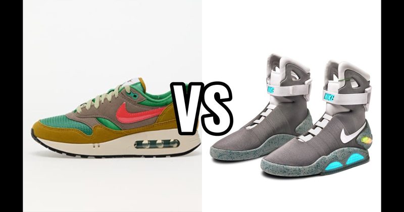 Nike Air Max 1 vs. Nike MAG (Back to the Future)