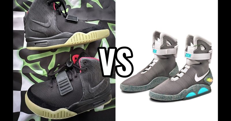 Nike Air Yeezy 2 vs. Nike MAG (Back to the Future)