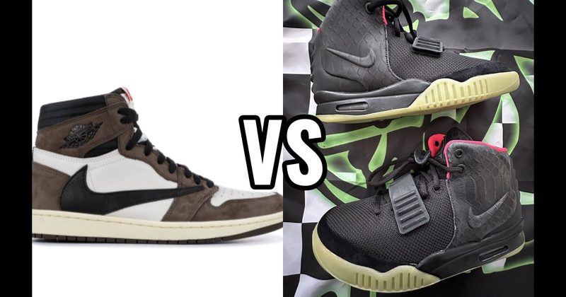 Nike Air Yeezy 2 vs. Travis Scott x Air Jordan 1 (Mocha) 