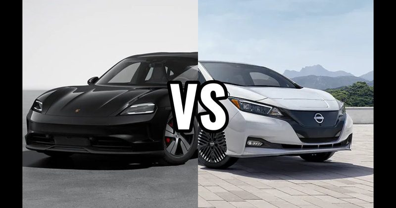 Nissan Leaf vs. Porsche Taycan