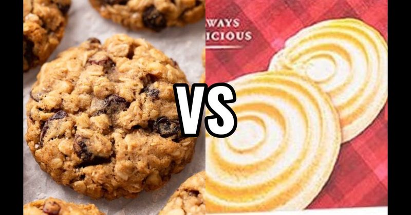 Oatmeal Raisin Cookie vs. Shortbread Cookie