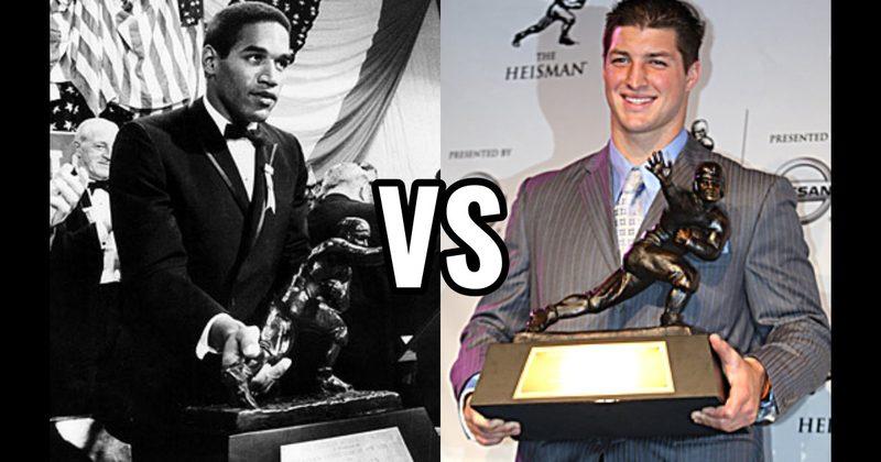 O.J. Simpson vs. Tim Tebow