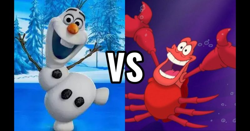 Olaf (Frozen) vs. Sebastian (Little Mermaid)