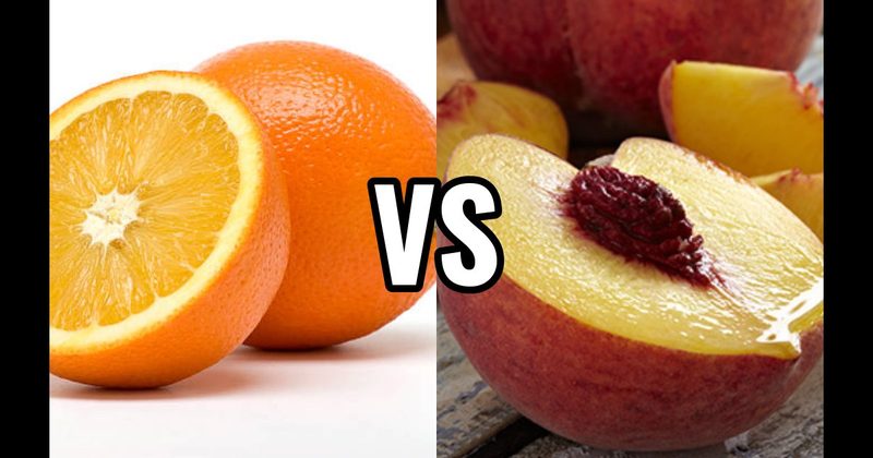 Orange vs. Peach