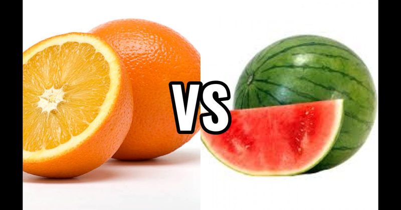 Orange vs. Watermelon