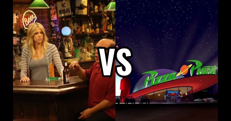 Paddy’s Pub (It’s Always Sunny in Philadelphia) vs. Pizza Planet (Toy Story)