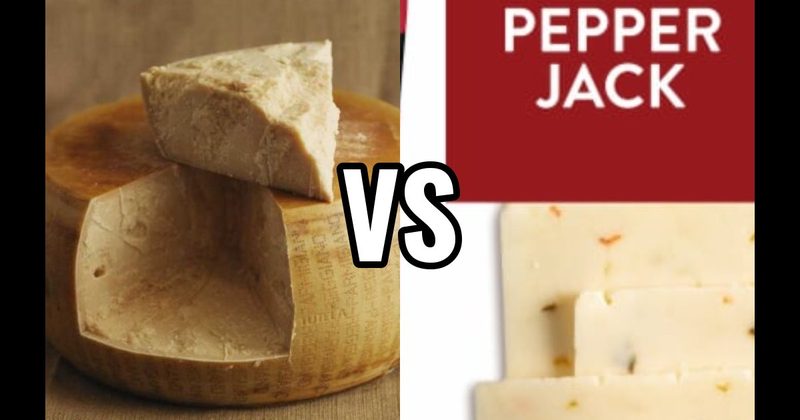 Parmigiano Reggiano Cheese vs. Pepper Jack Cheese