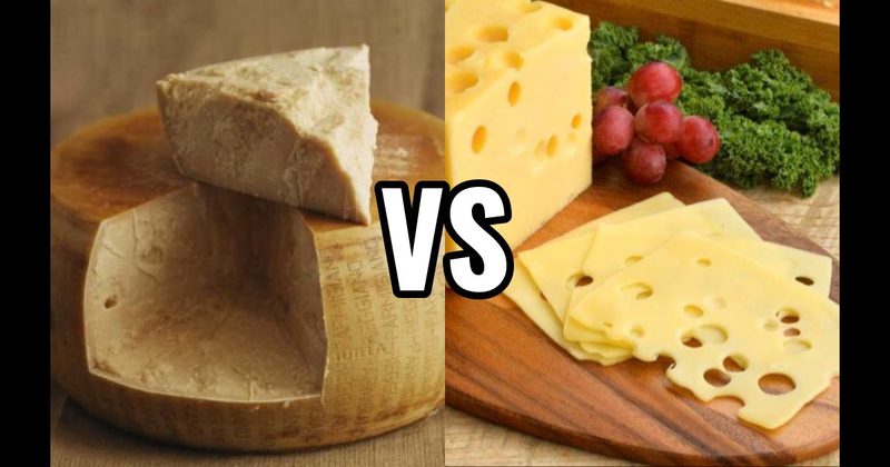 Parmigiano Reggiano Cheese vs. Swiss Cheese