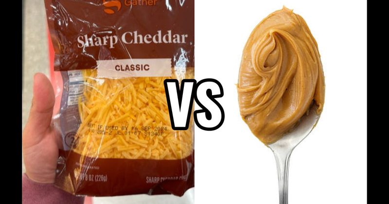 Peanut Butter Spoonful vs. Shredded Cheese Straight From the Bag