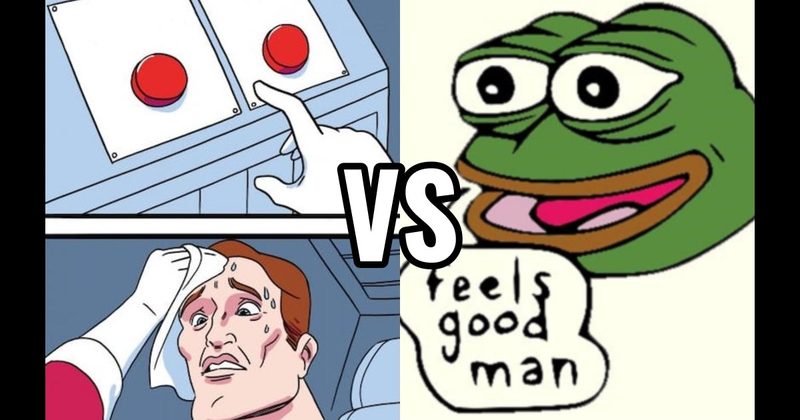 Pepe the Frog vs. Two Buttons