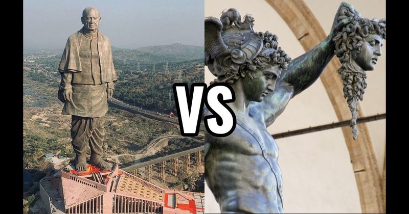 Perseus with the Head of Medusa vs. Statue of Unity