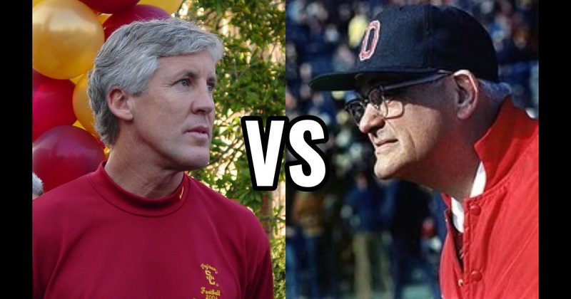 Pete Carroll vs. Woody Hayes