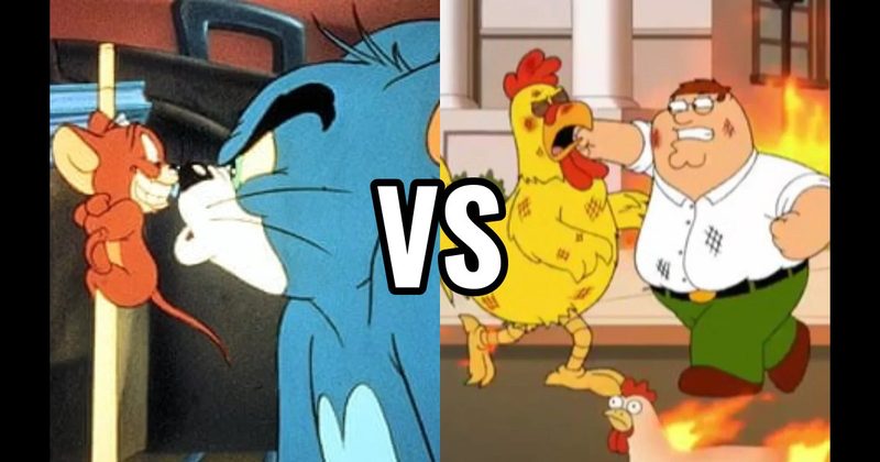 Peter Griffin vs. The Giant Chicken (Family Guy) vs. Tom vs. Jerry (Tom and Jerry)