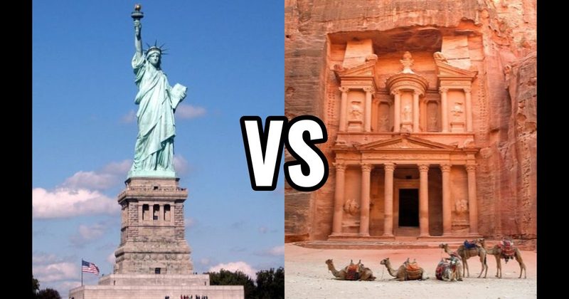 Petra vs. Statue of Liberty