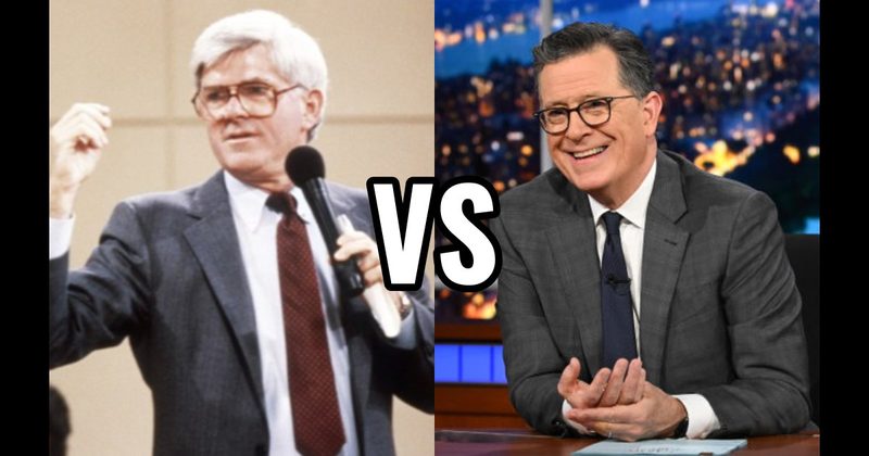 Phil Donahue vs. Stephen Colbert