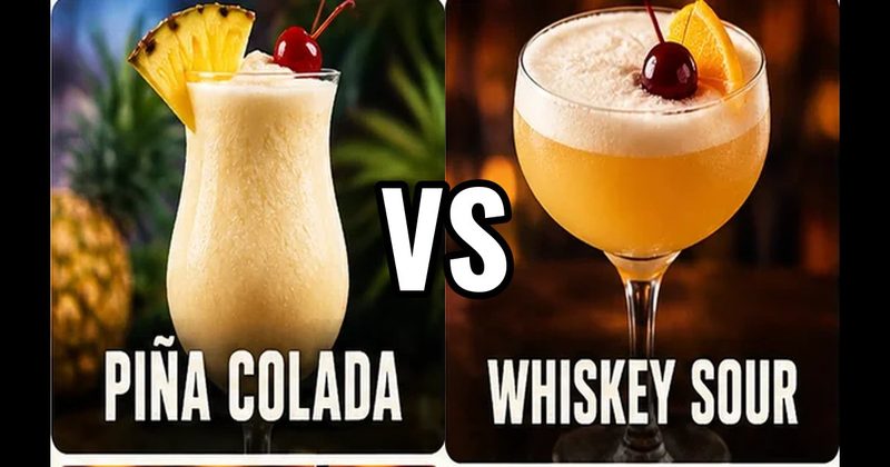 Piña Colada vs. Whiskey Sour