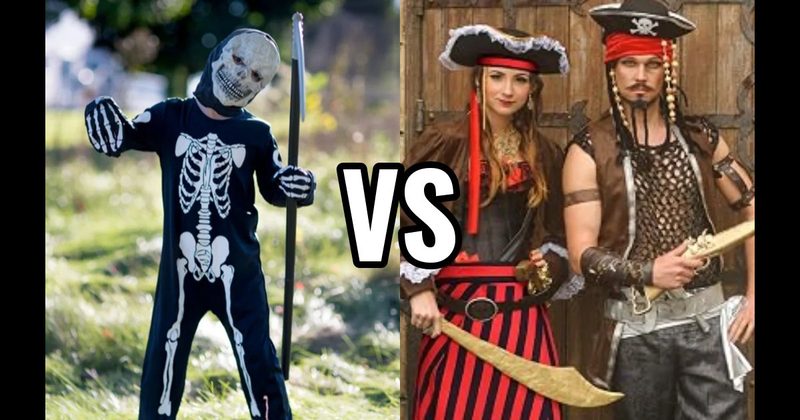 Pirate Costume vs. Skeleton Costume