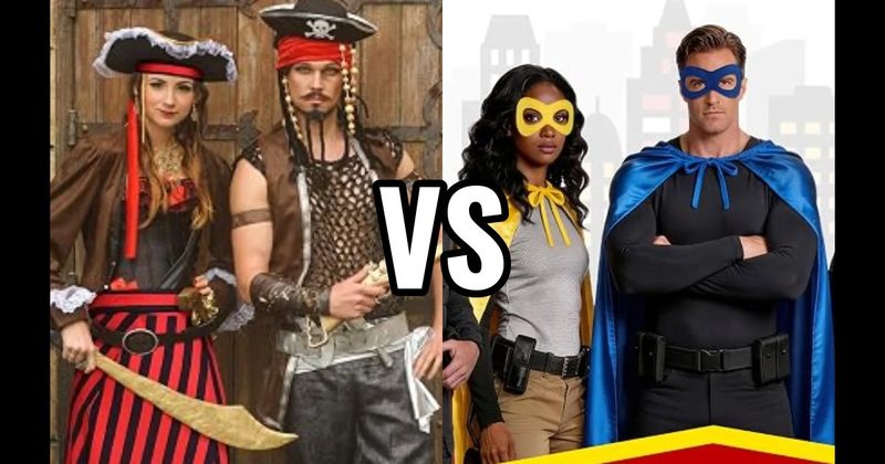 Pirate Costume vs. Superhero Costume
