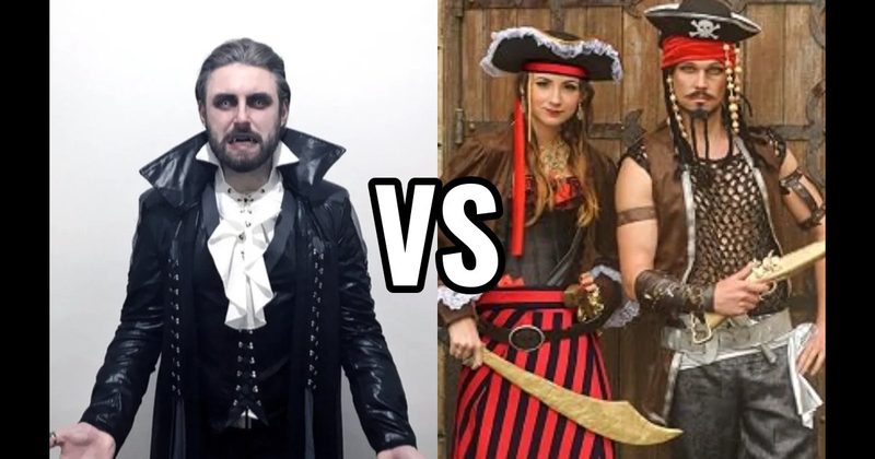 Pirate Costume vs. Vampire Costume