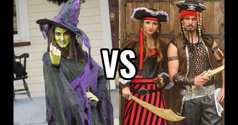 Pirate Costume vs. Witch Costume