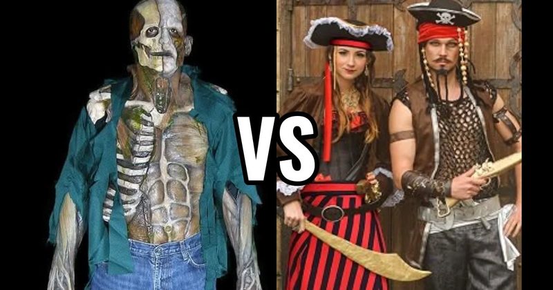 Pirate Costume vs. Zombie Costume