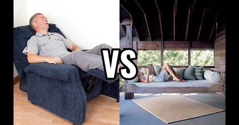 Porch Swing vs. Recliner