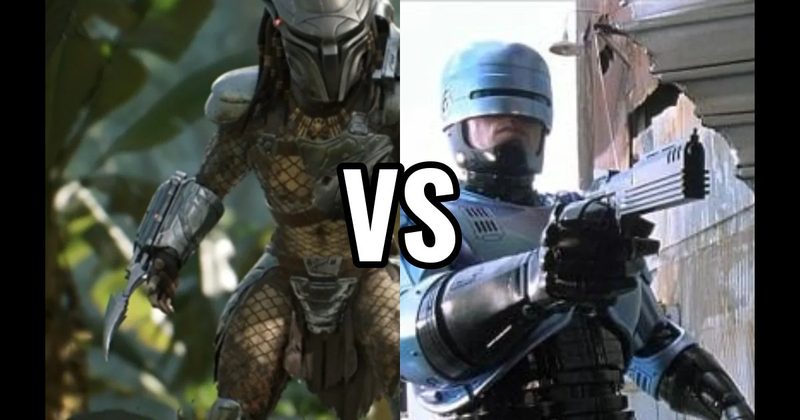 Predator's Wrist Blades — Predator vs. RoboCop's Auto-9 (RoboCop)