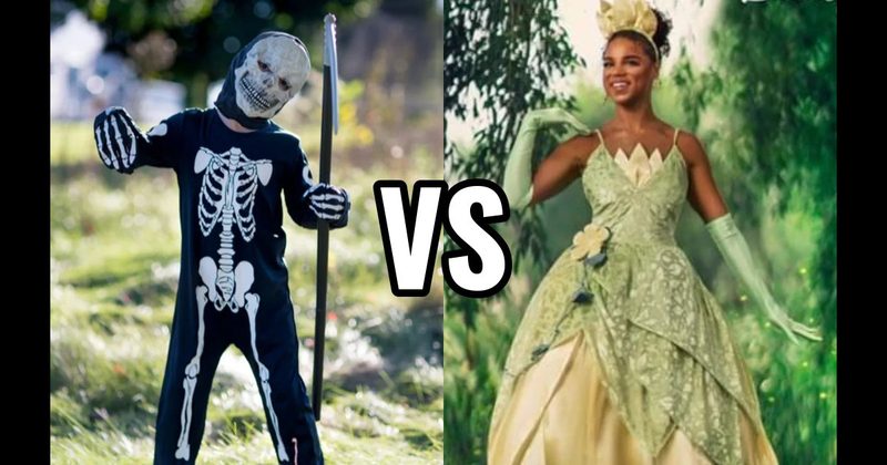 Princess Costume vs. Skeleton Costume
