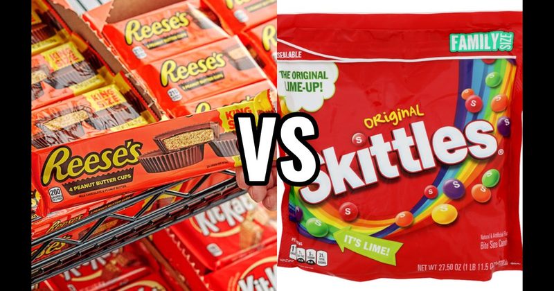 Reese’s Peanut Butter Cups vs. Skittles