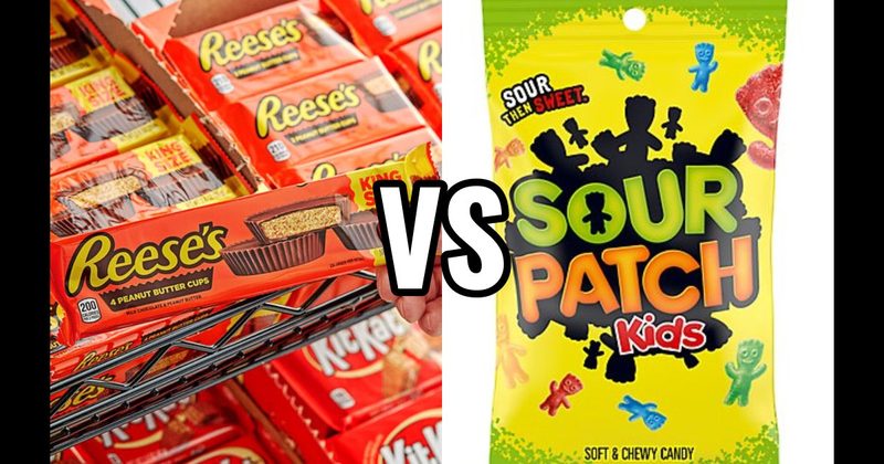 Reese’s Peanut Butter Cups vs. Sour Patch Kids
