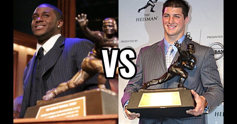 Reggie Bush vs. Tim Tebow