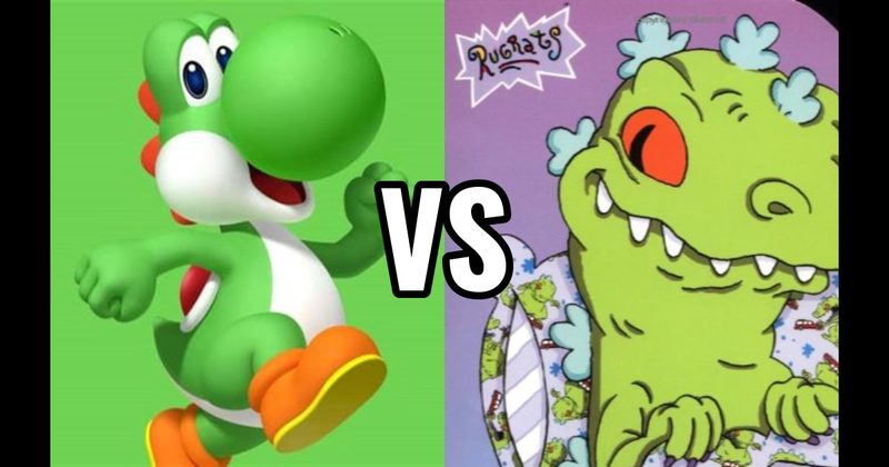 Reptar (Rugrats) vs. Yoshi (Nintendo)