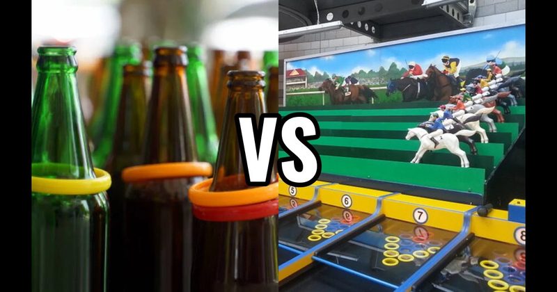Ring Toss vs. Roll-A-Ball Horse Race